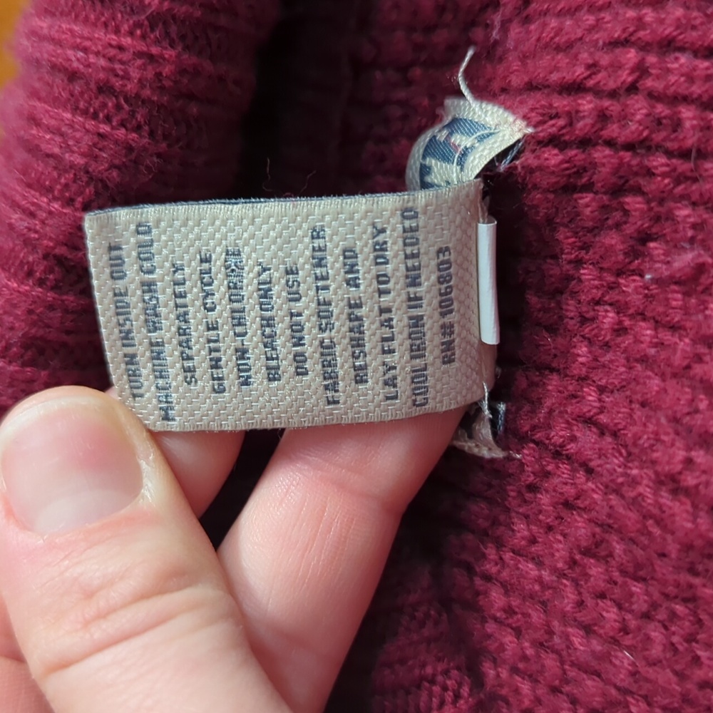 Duluth Trading Co Long Cardigan Medium Burgandy - Picture 5 of 13